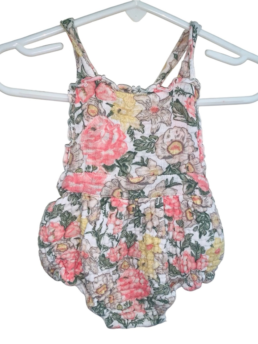 Angel dear floral romper 6-12 months